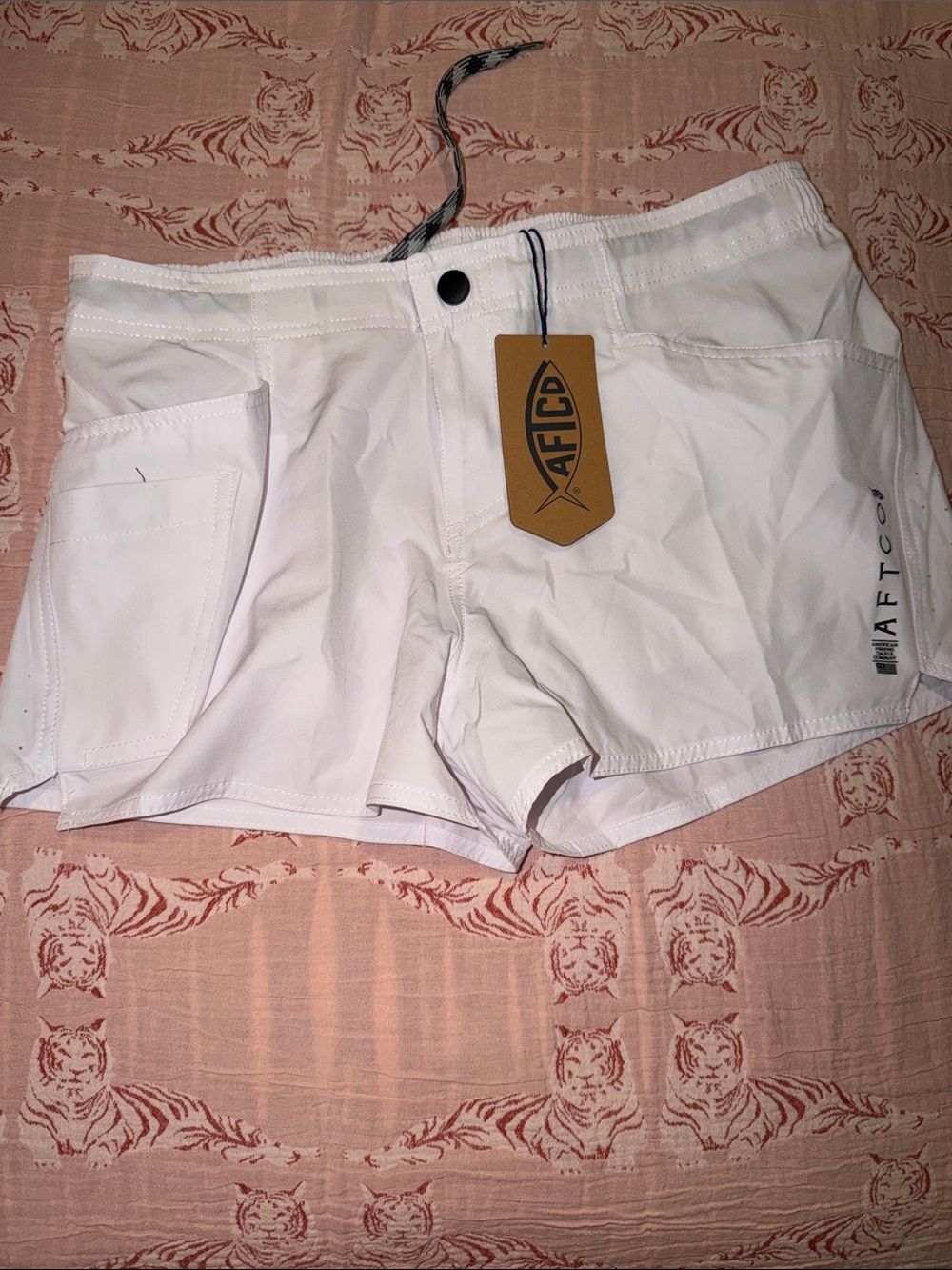 AFTCO White Women's Athletic Quick-Dry Shorts